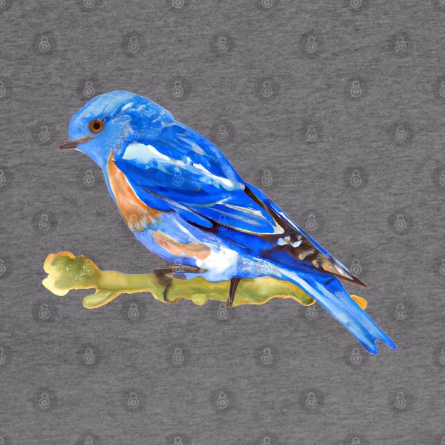 Bluebird Drawing in Watercolor - Drawing Bird by 1FunLife